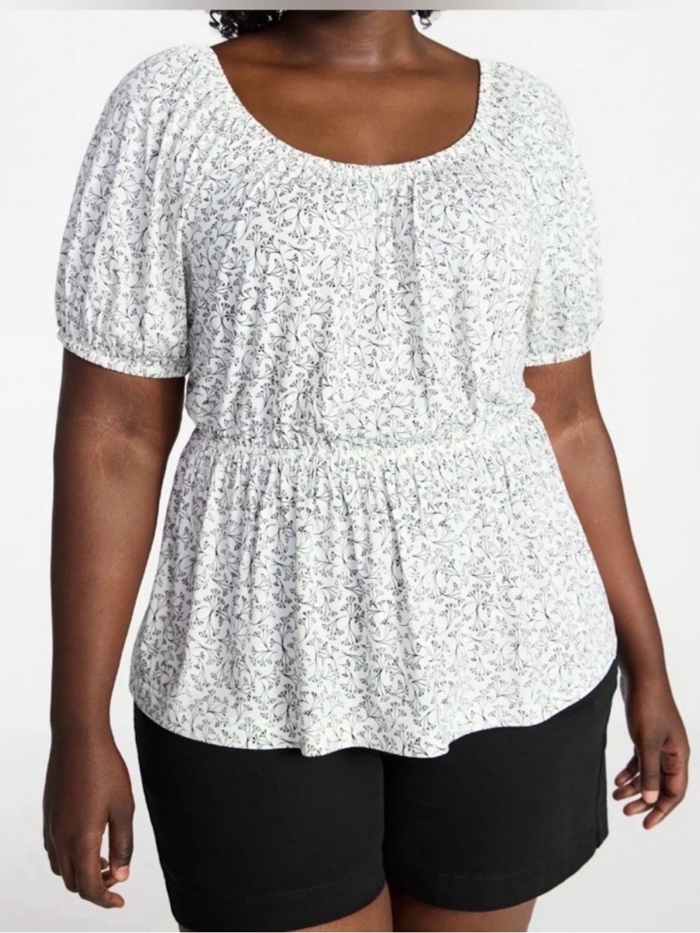 (337)Terra & Sky Women's Peplum Top
